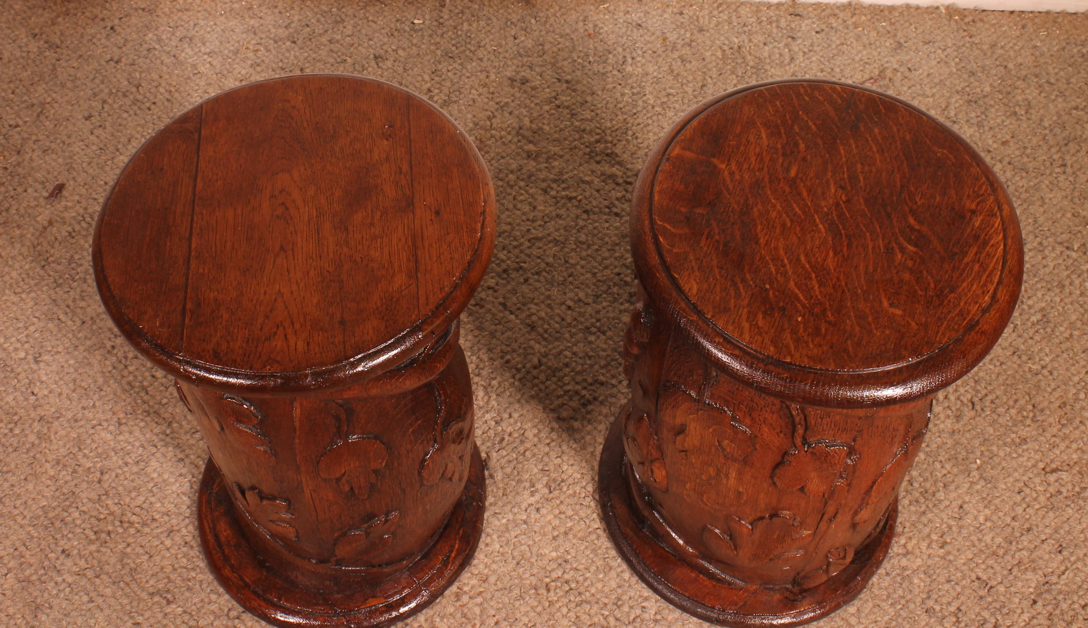 Coppia di comodini o di copridivani in Oak del XVII secolo in vendita 4