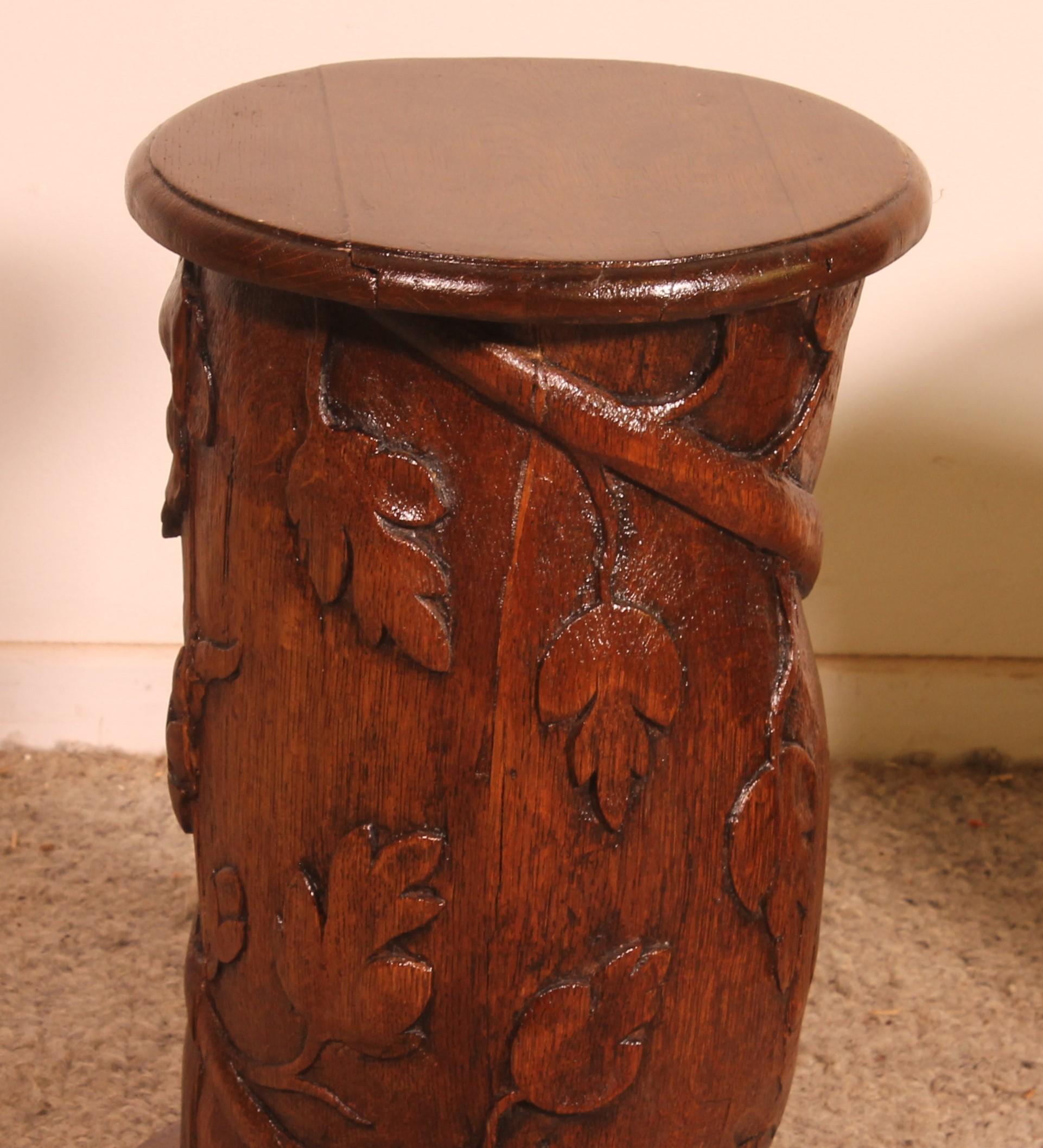 Fino al XVIII secolo Coppia di comodini o di copridivani in Oak del XVII secolo in vendita