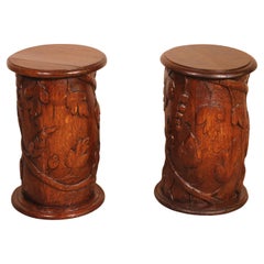 Coppia di comodini o di copridivani in Oak del XVII secolo