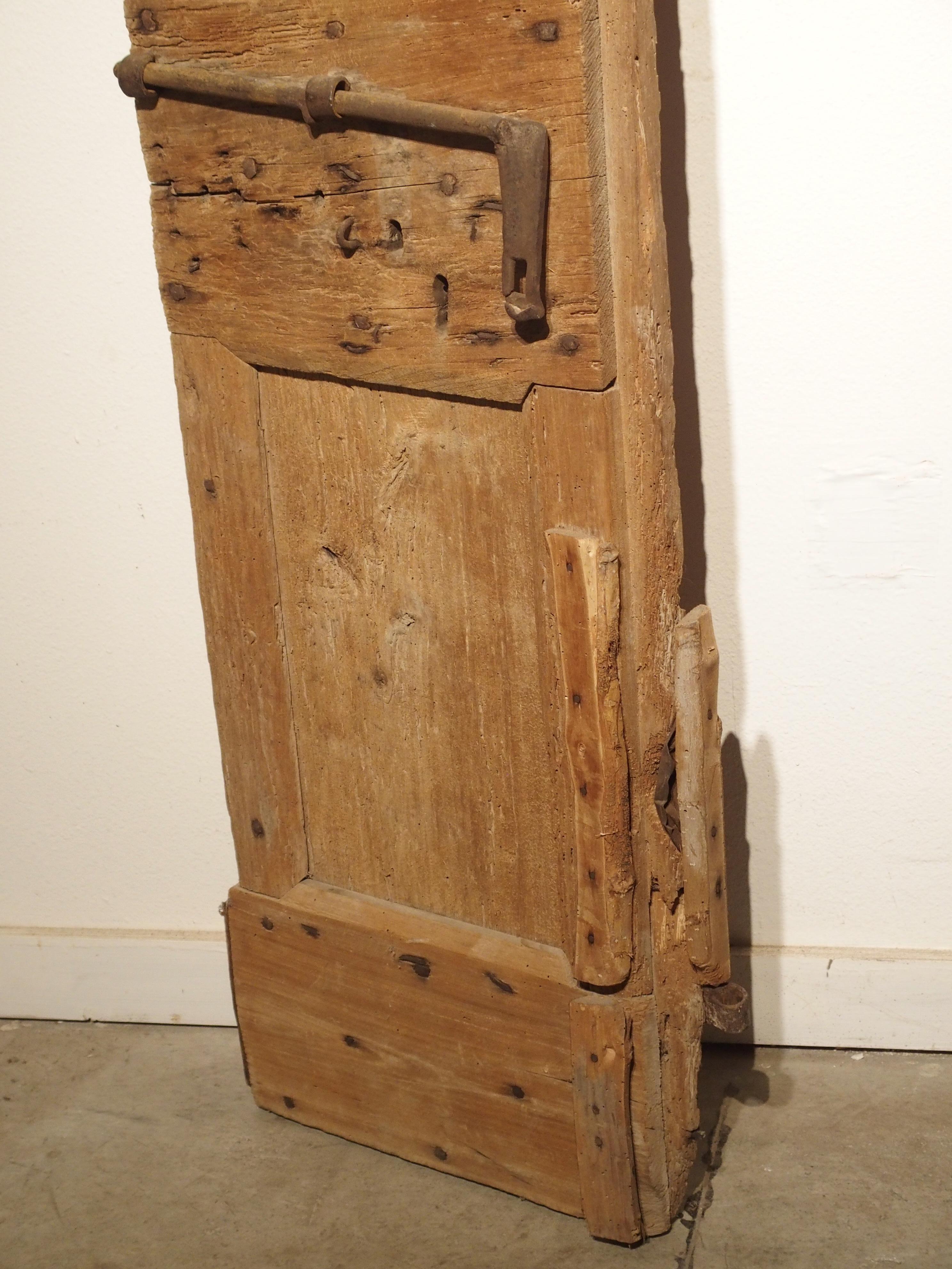 18th Century and Earlier Pair of 17th Century Pine and Iron Doors from Lombardy Italy