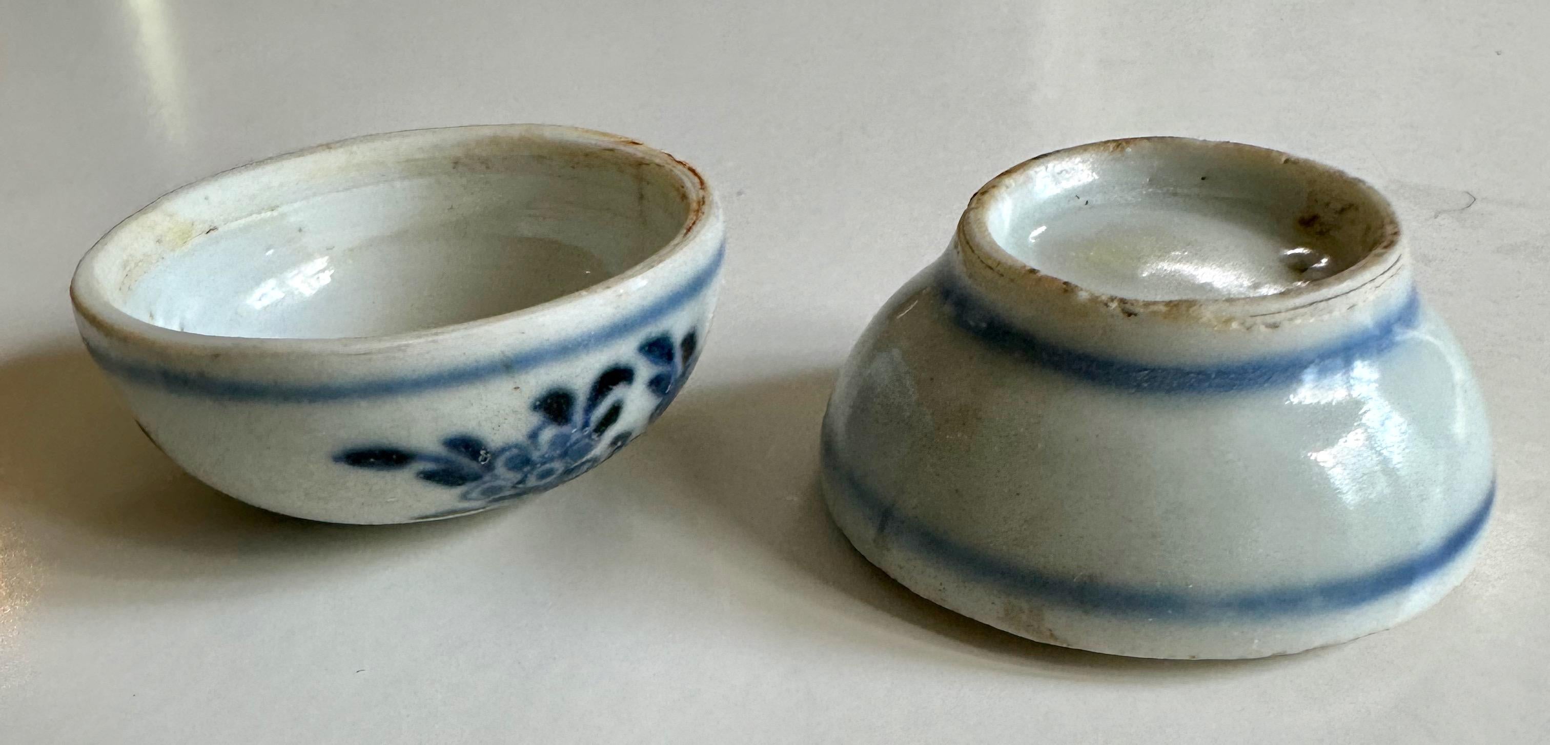 Paire de boîtes en porcelaine du XVIIe siècle provenant du Cargo Hatcher Bon état - En vente à Atlanta, GA