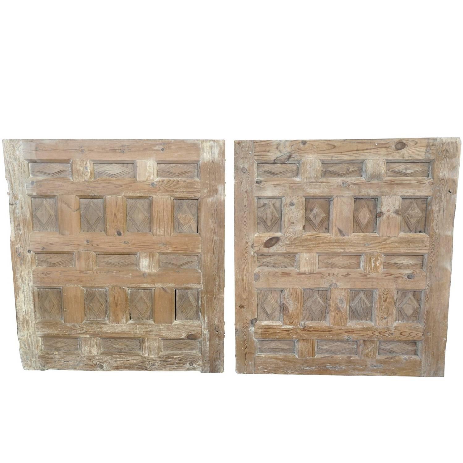 Pair of 17th Century Spanish Carved Panels