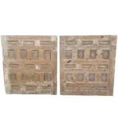 Pair of 17th Century Spanish Carved Panels