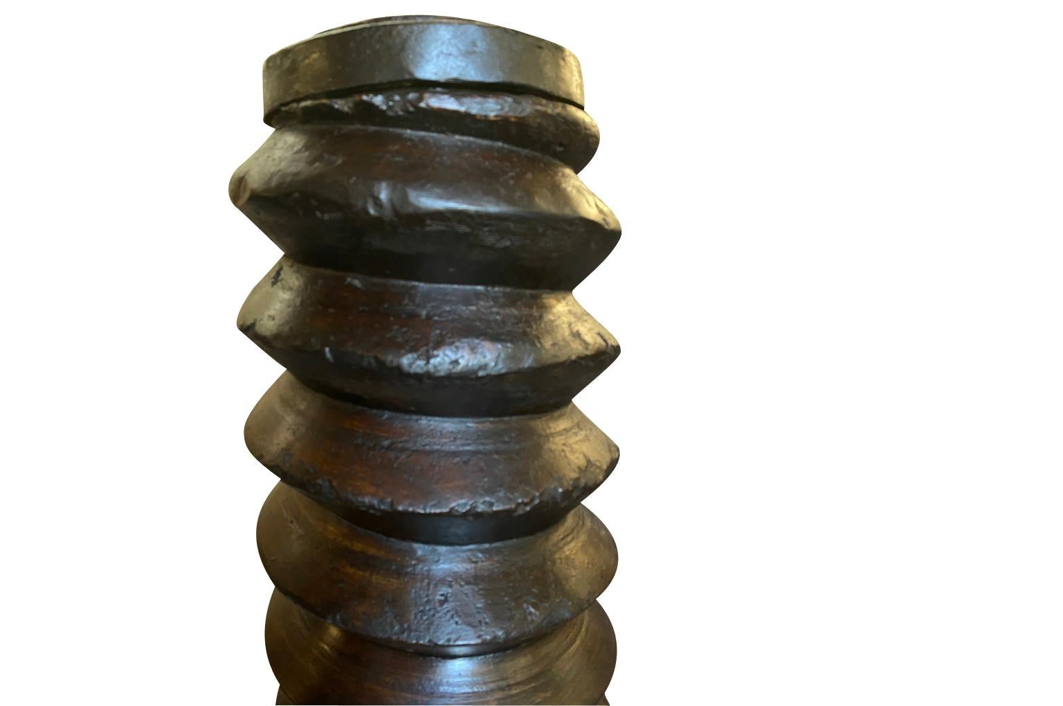 Pair Of 17th Century Wine Press Screws 1
