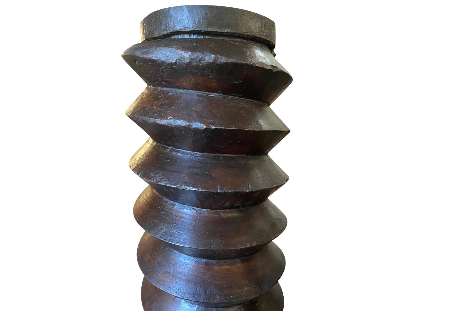 Pair Of 17th Century Wine Press Screws 2