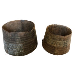 Pair of 17th Century French Primitive French Pots, Vesesls