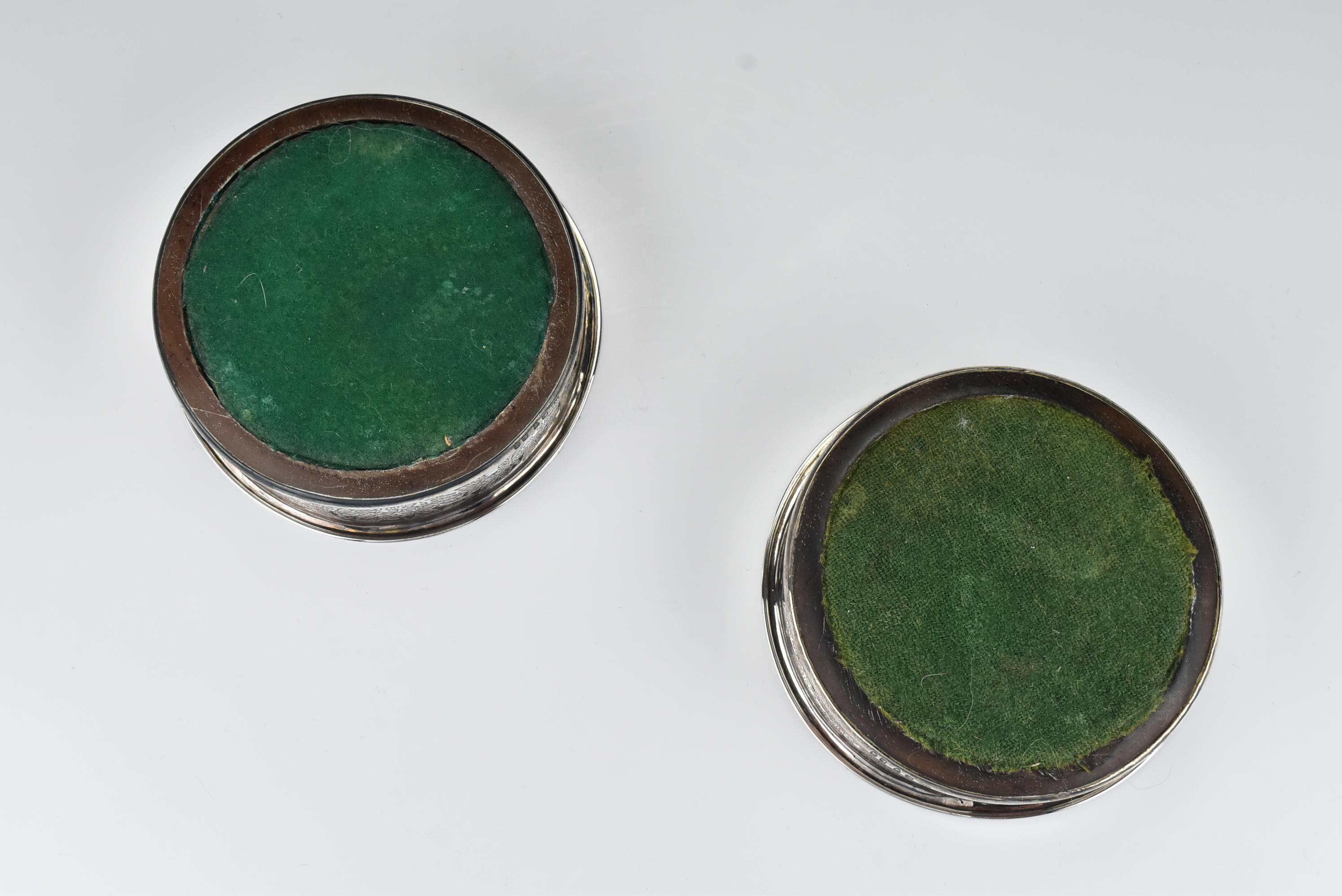 19th Century Pair of 1800 English Sterling Silver Wine Coasters by William Sumner I of London