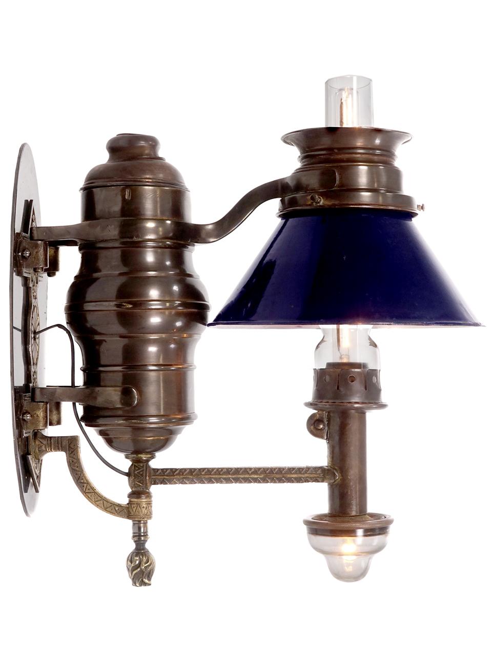 American Pair of 1800s Dayton Railroad Dining Car Sconces