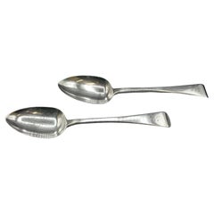Pair of 1818 Sterling Silver Table or Serving Spoons