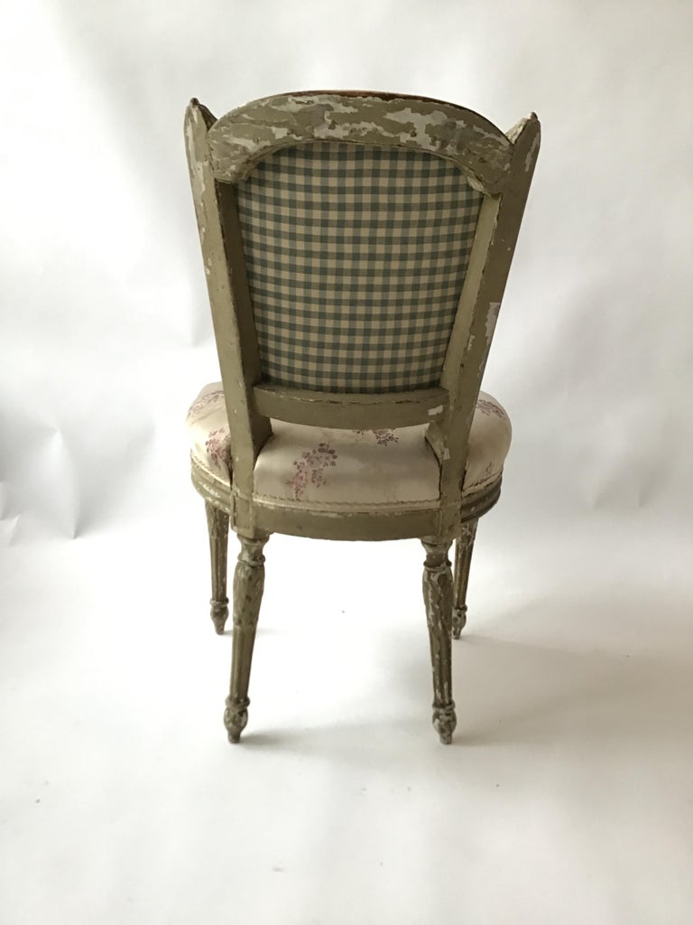 Pair of 1870s French Louis XVI Side Chairs For Sale at 1stDibs