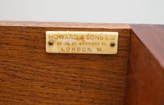 Pair of 1880 Howard & Son's Victorian Hardwood Console Tables with Twin Drawers