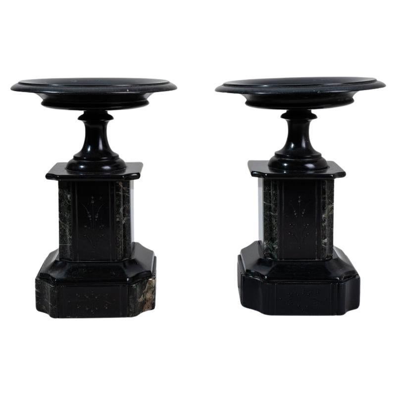 Coppia di cassoulet francesi in marmo del 1880 in vendita