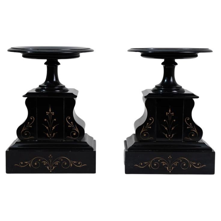 Coppia di cassoulet francesi in marmo del 1880