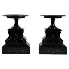 Coppia di cassoulet francesi in marmo del 1880