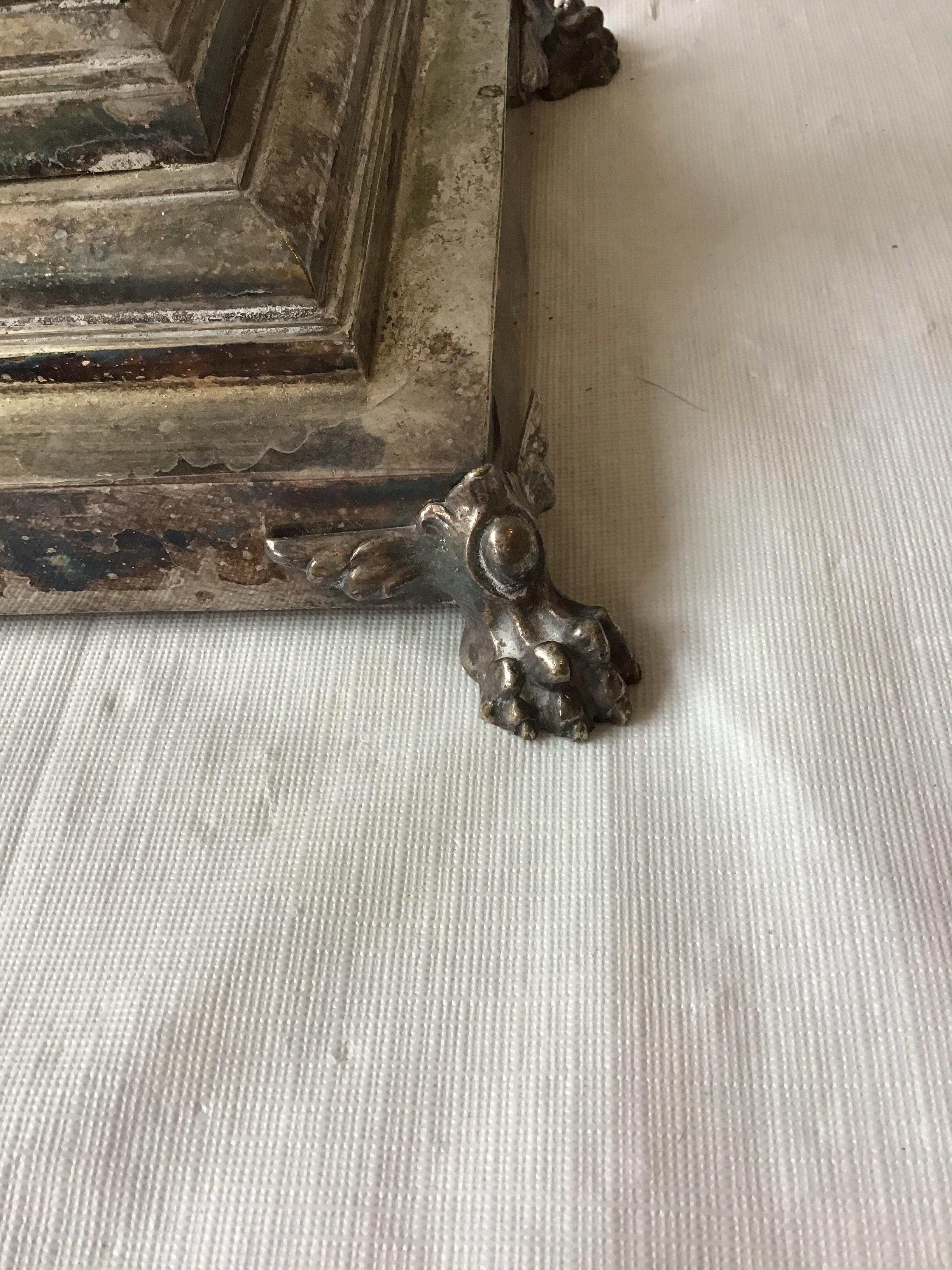 Coppia di lampade a colonna alte in argento del 1880 in vendita 3