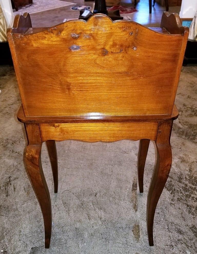 Pair of 18C Country French Cherrywood Open Shelved Side Tables For Sale 5