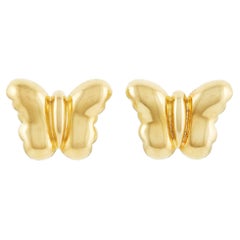 Kieselstein-Cord 18k Gelbgold Schmetterling Ohr Clips 1978