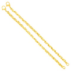 Pair of 18kt Yellow Gold Bracelets