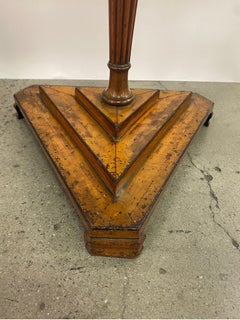 Pair of 18th-19th Century English Chippendale Pole Screens Made into Floor Lamps