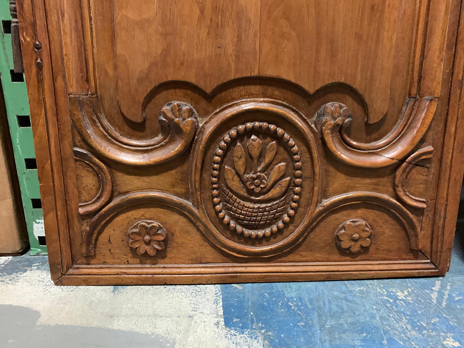 Hand-Carved Pair of 18th-19th Century French Carved Doors
