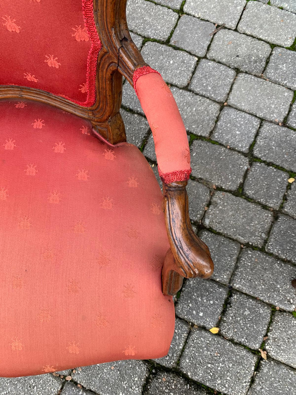 Pair of 18th-19th Century Italian Armchairs For Sale 7