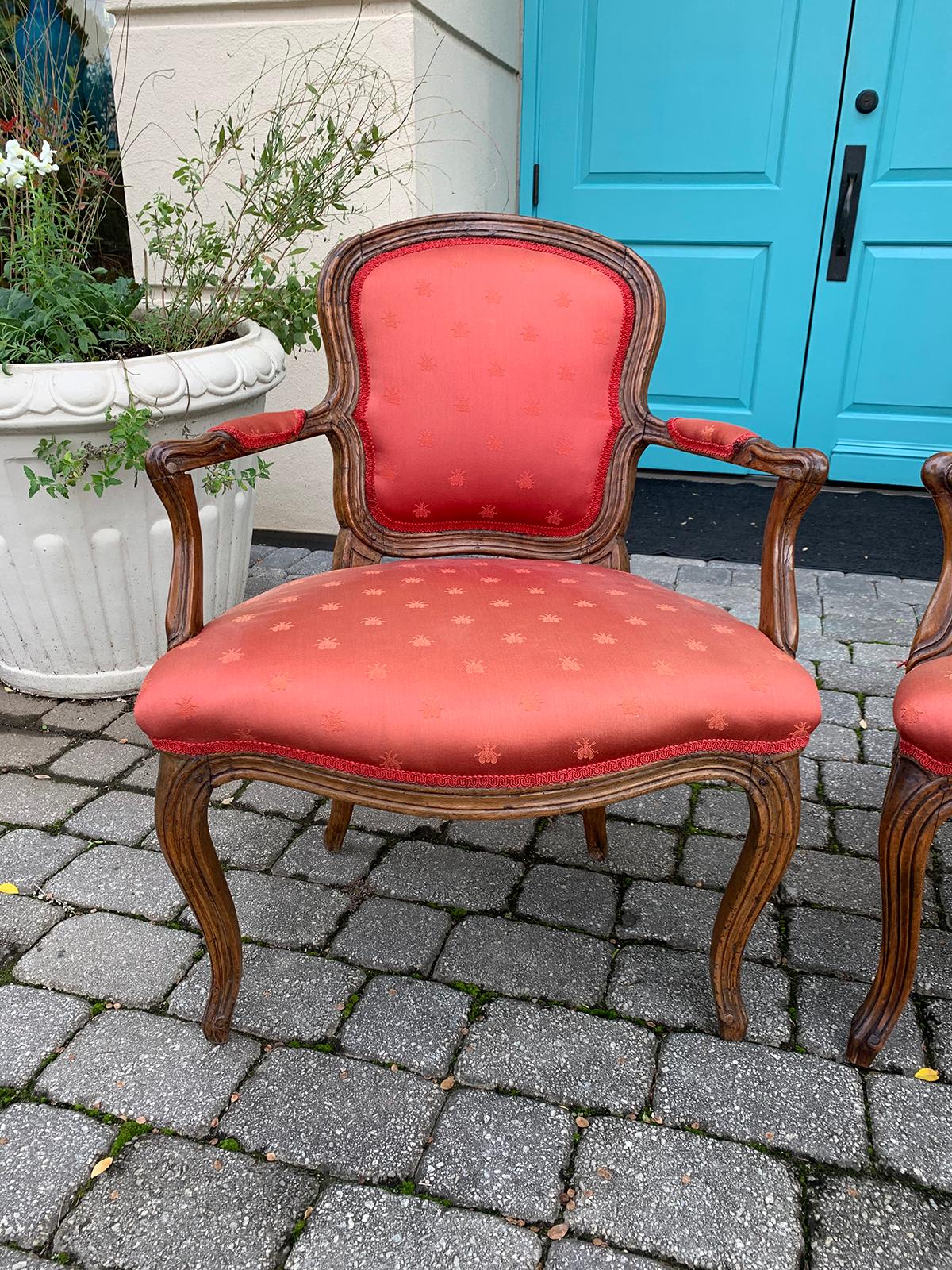 Pair of 18th-19th Century Italian Armchairs For Sale 14