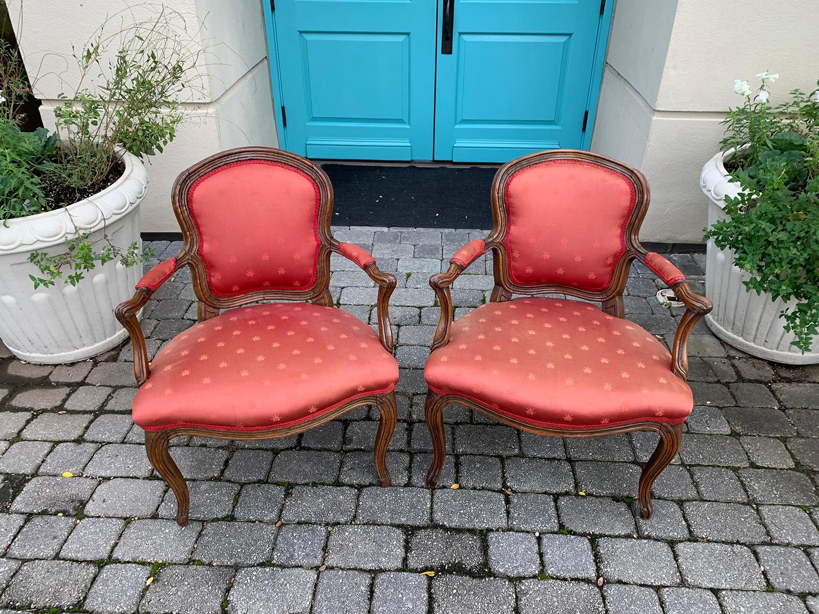 Pair of 18th-19th Century Italian Armchairs For Sale 16