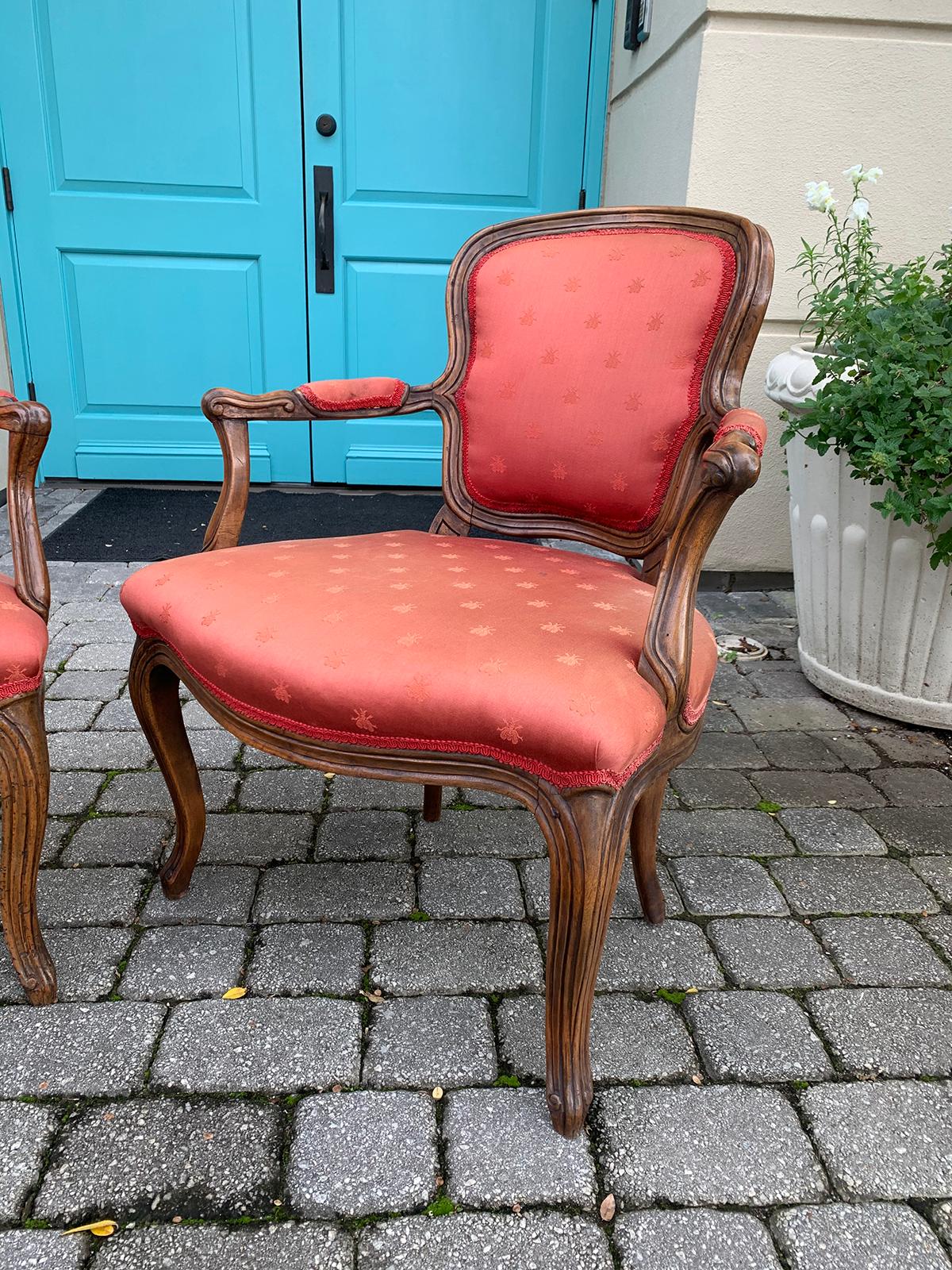 Pair of 18th-19th Century Italian Armchairs For Sale 3