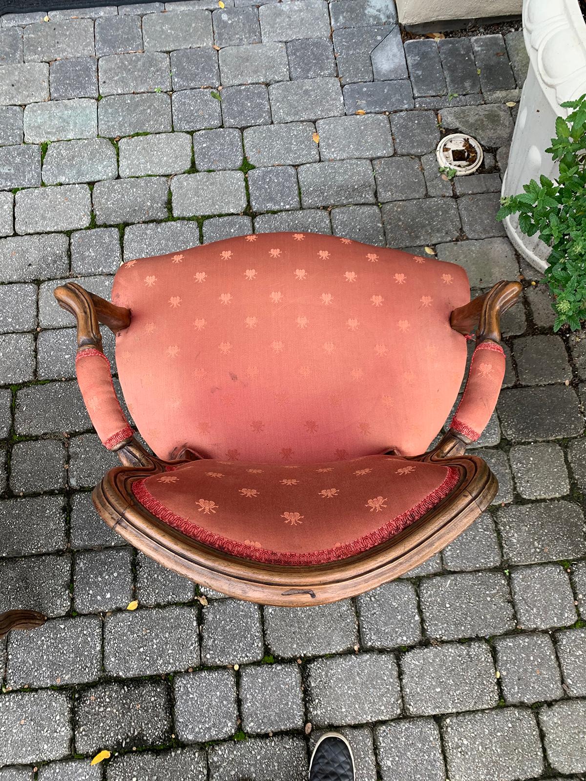 Pair of 18th-19th Century Italian Armchairs For Sale 4