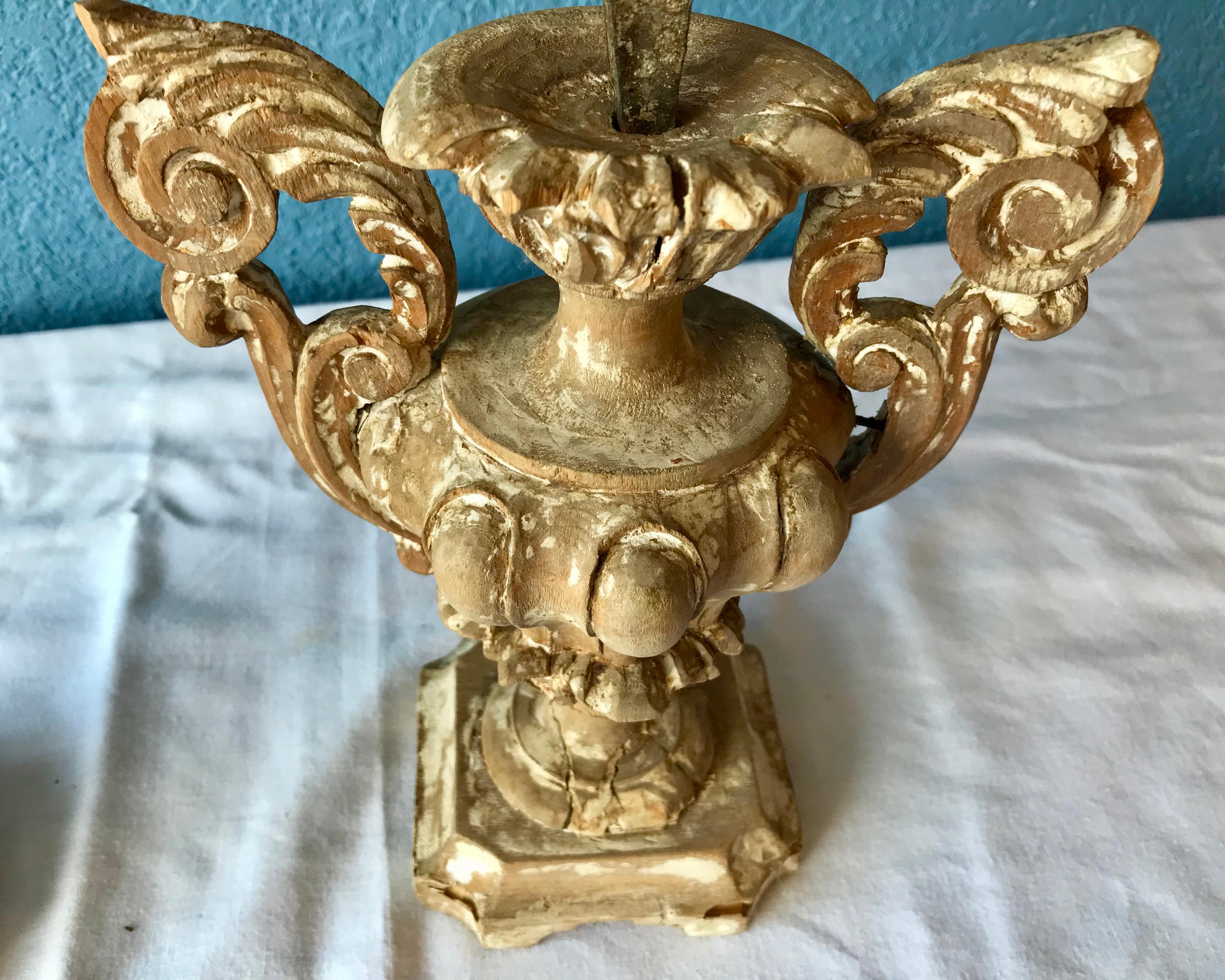 Pair of 18th-19th Century Italian Prickets 10