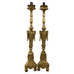 Pair of 18th c. French Alter Candlesticks