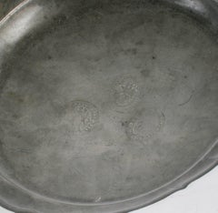 Pair of 18th c German Pewter Plates