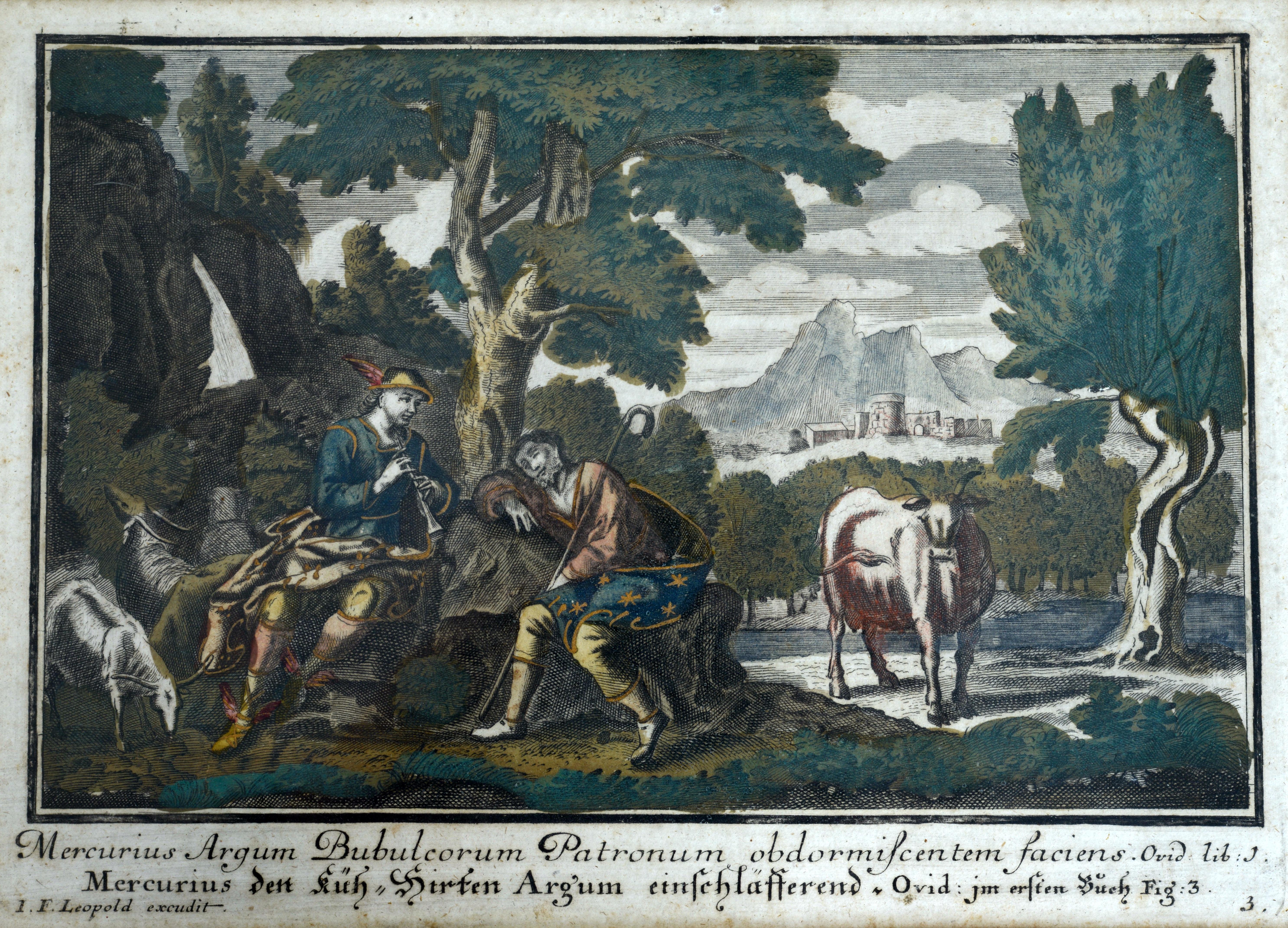 Paar handkolorierte Kupfergravuren von Josef Friedrich (1668-1726) aus dem 18. Jahrhundert (Deutsch) im Angebot