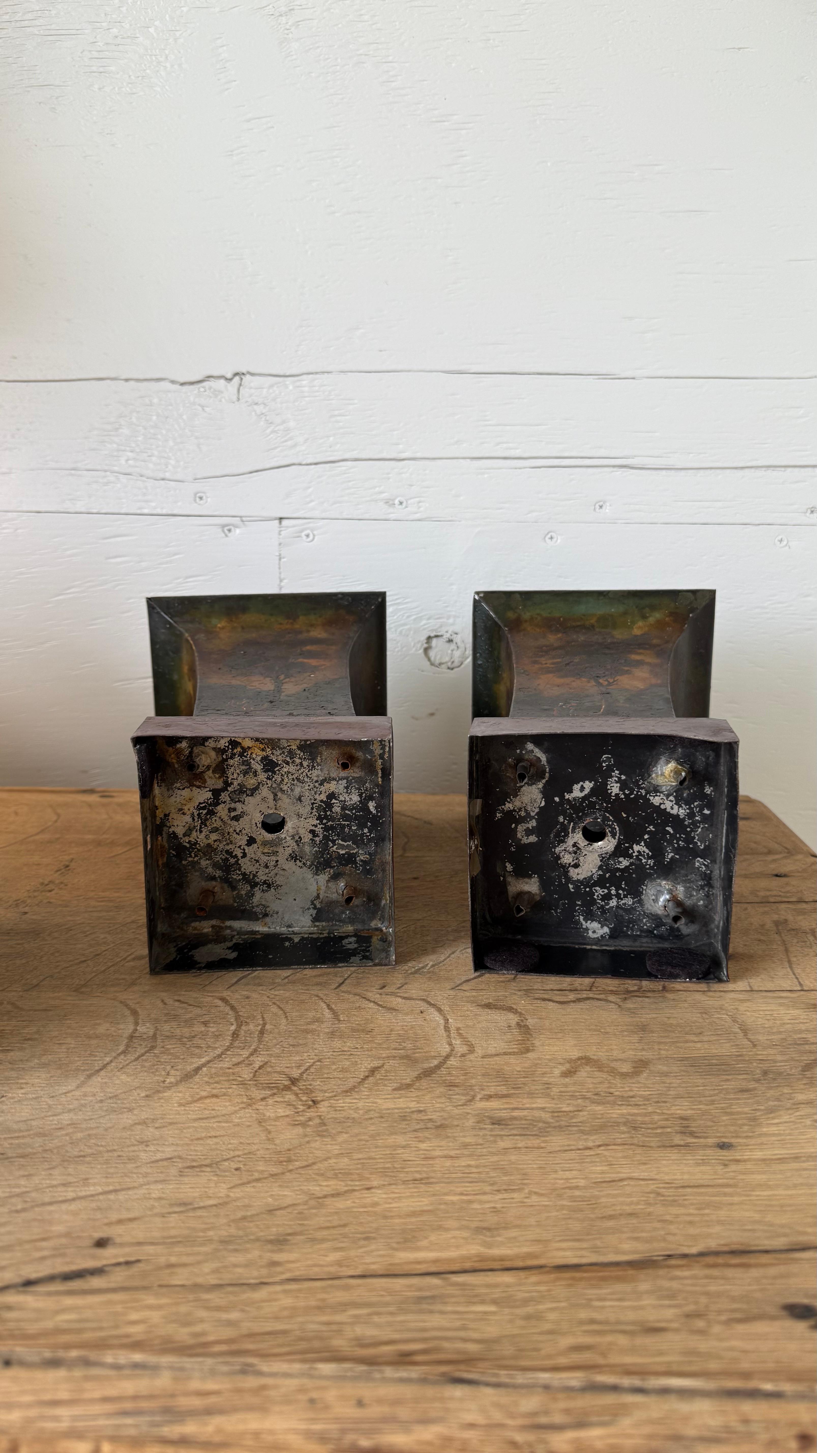 Pair of 18th c. Painted Tole Urns For Sale 5
