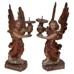 Pair of 18th century Archangels