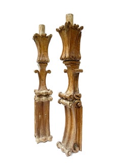 Paire de fragments architecturaux du 18e siècle