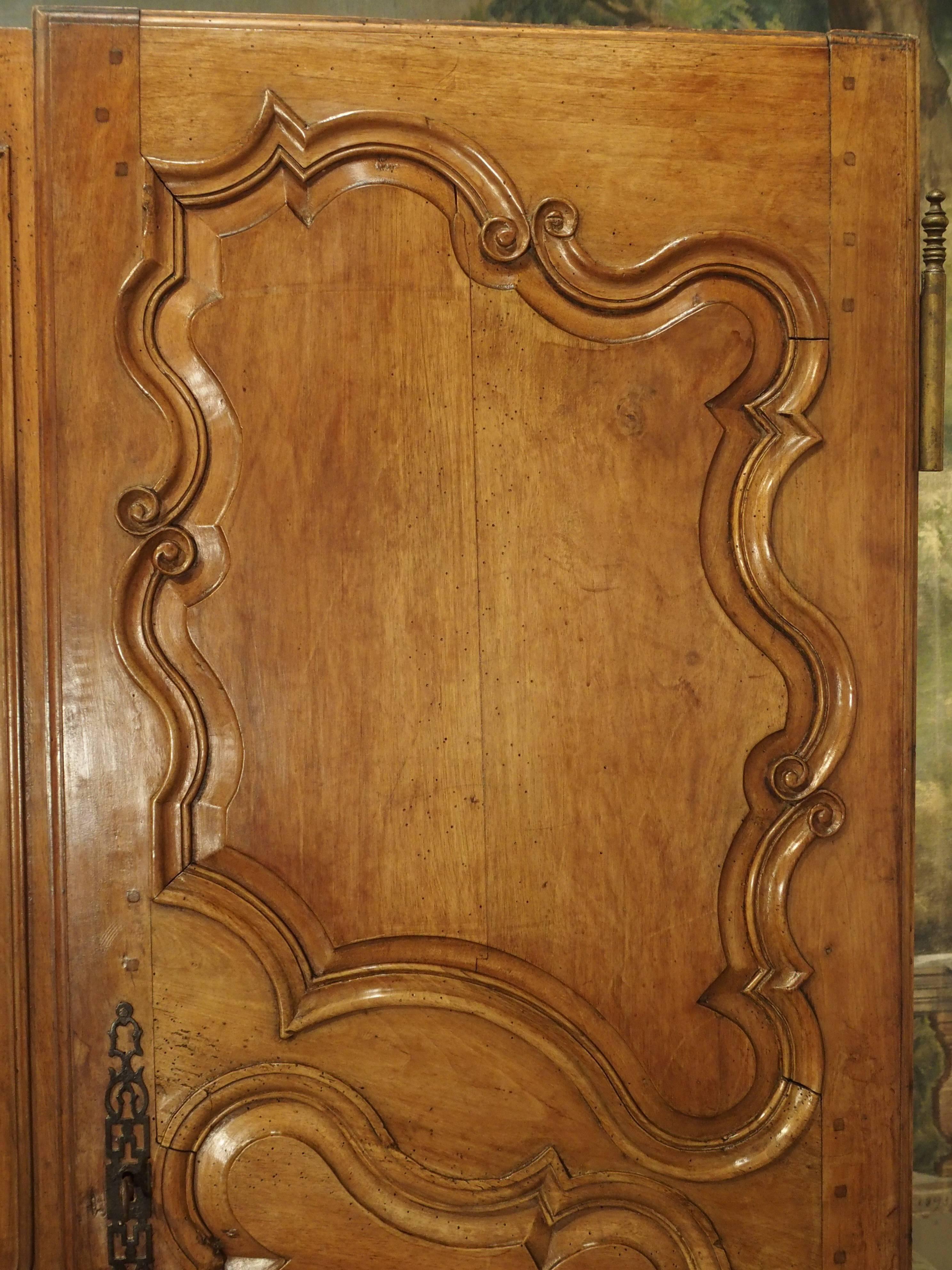 Poplar Pair of 18th Century Armoire Doors from Arles, France