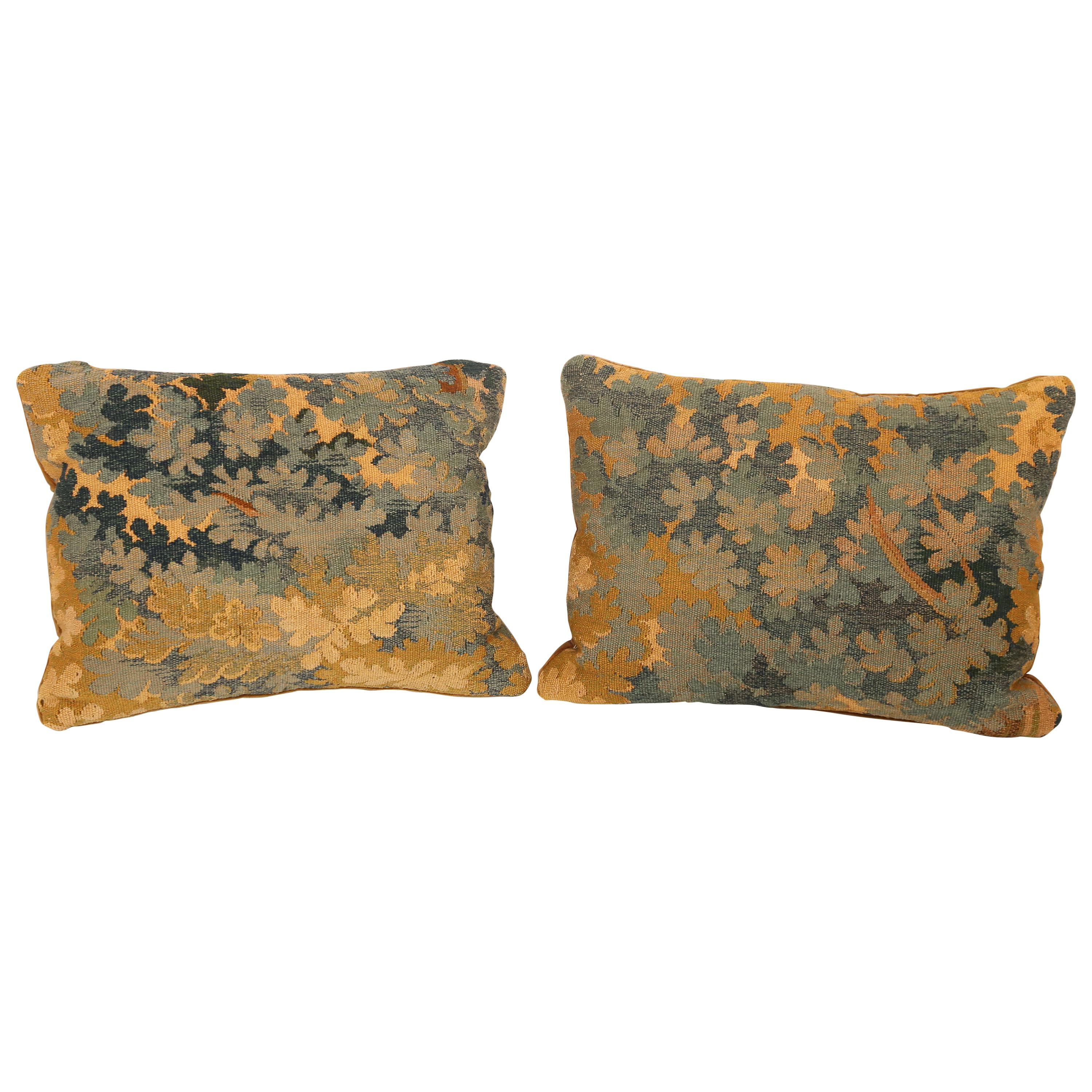 Pair of 18th Century Aubusson Pillows