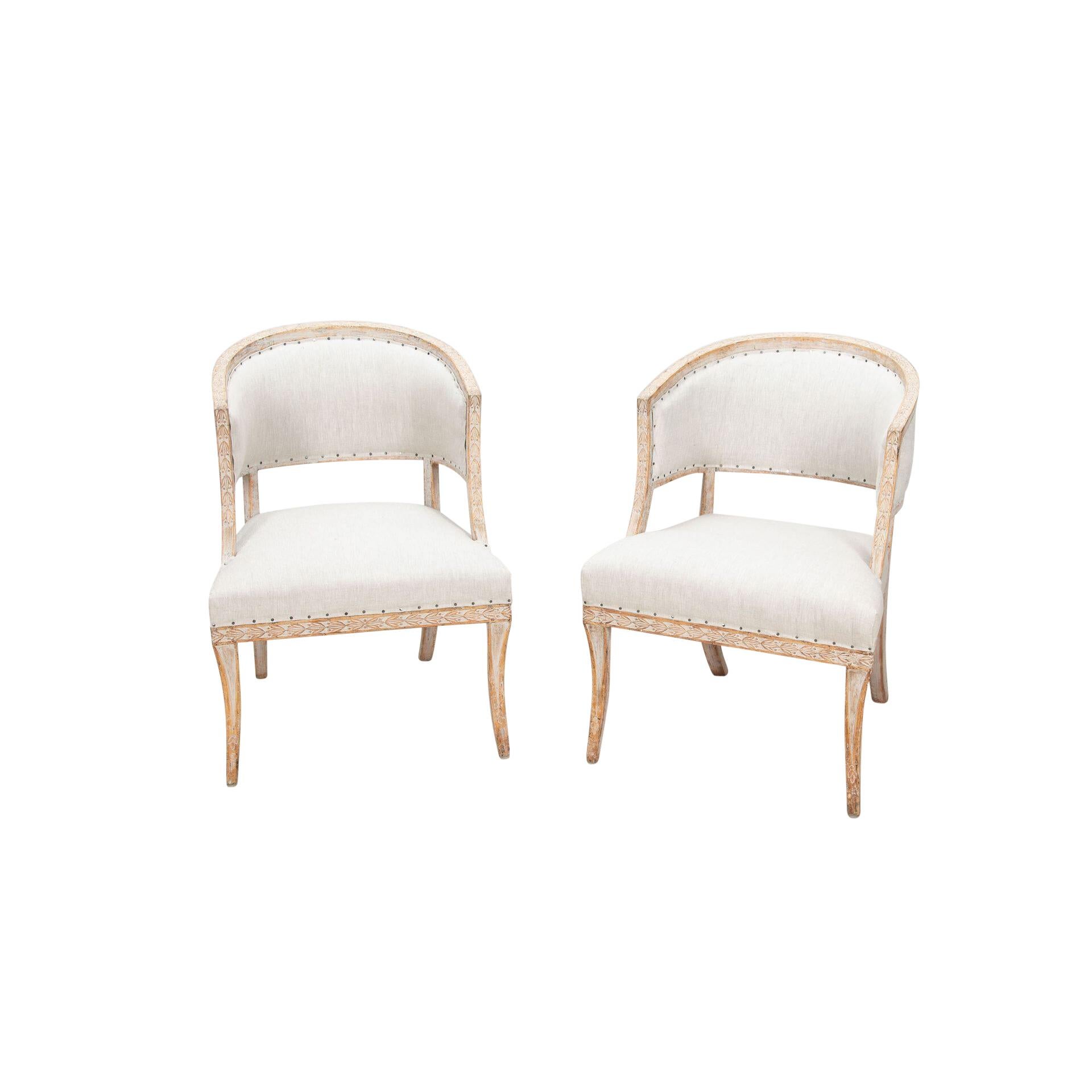 Paar Stühle mit Fassrücken aus dem 18. im Zustand „Gut“ im Angebot in Tetbury, Gloucestershire