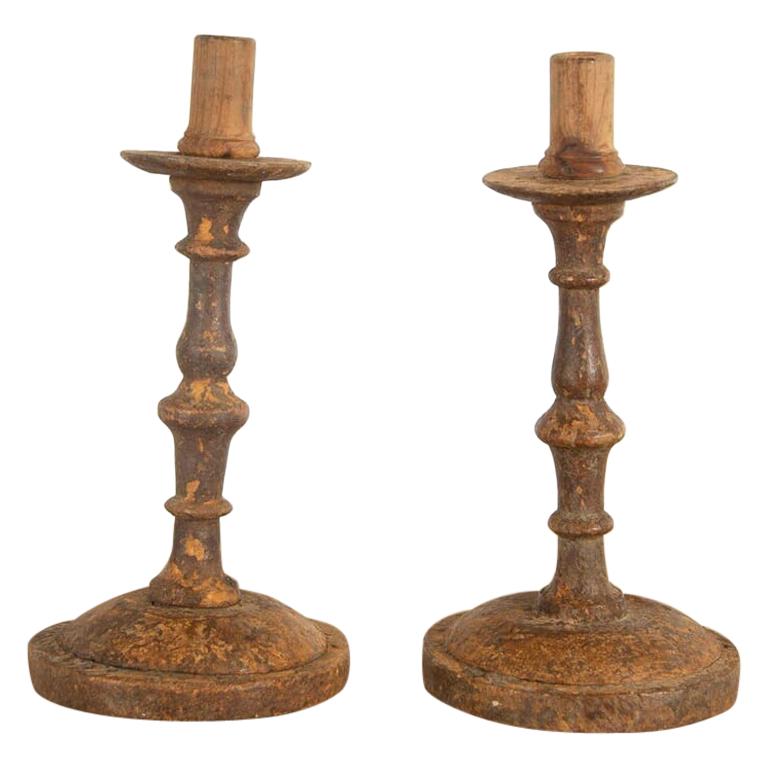 Pair of 18th Century Candlesticks