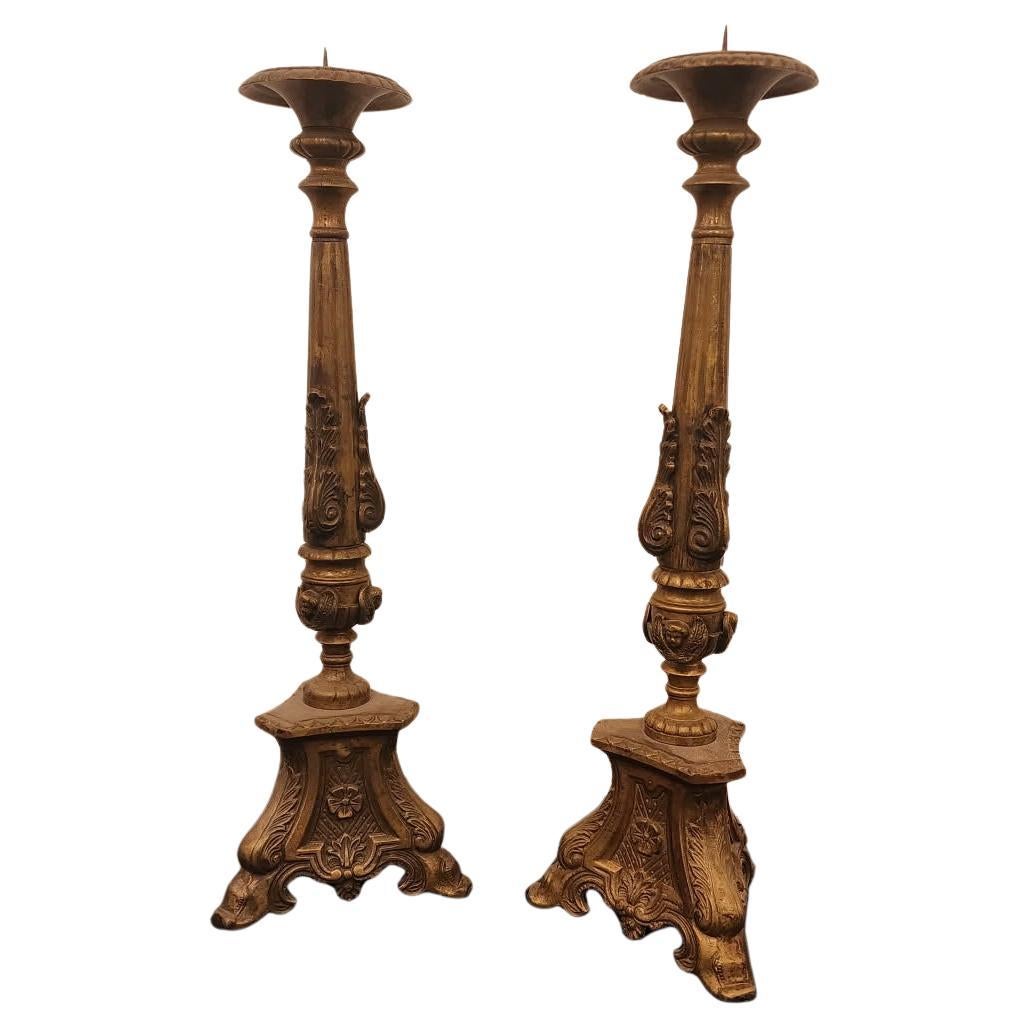 Pair of 18th Century Candlesticks