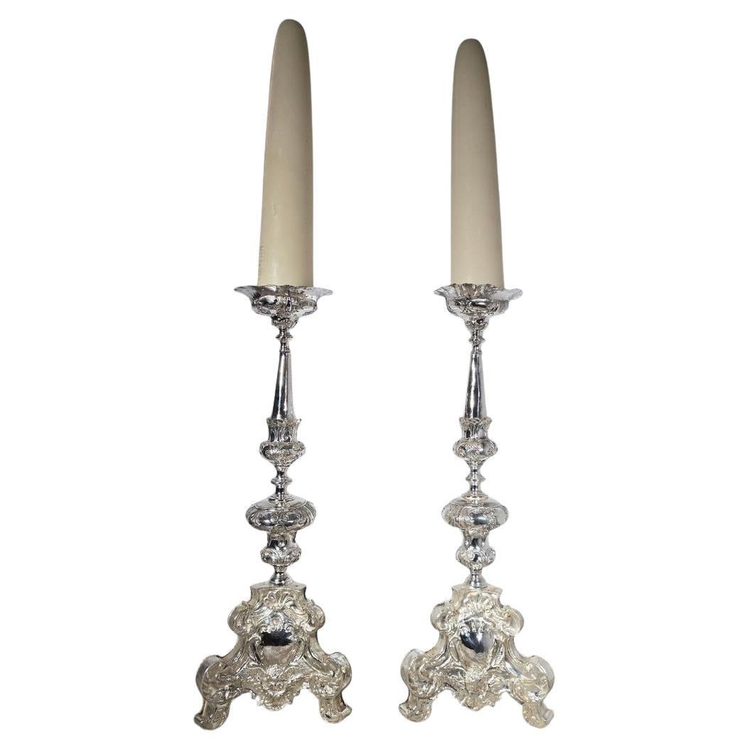 Pair of 18th Century Candlesticks
