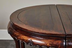 Pair of 18th Century Carved Demilunes