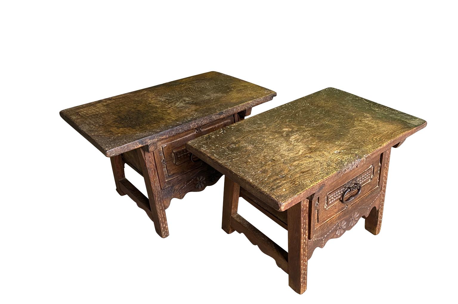 Pair Of 18th Century Catalan Side Tables In Good Condition For Sale In Atlanta, GA