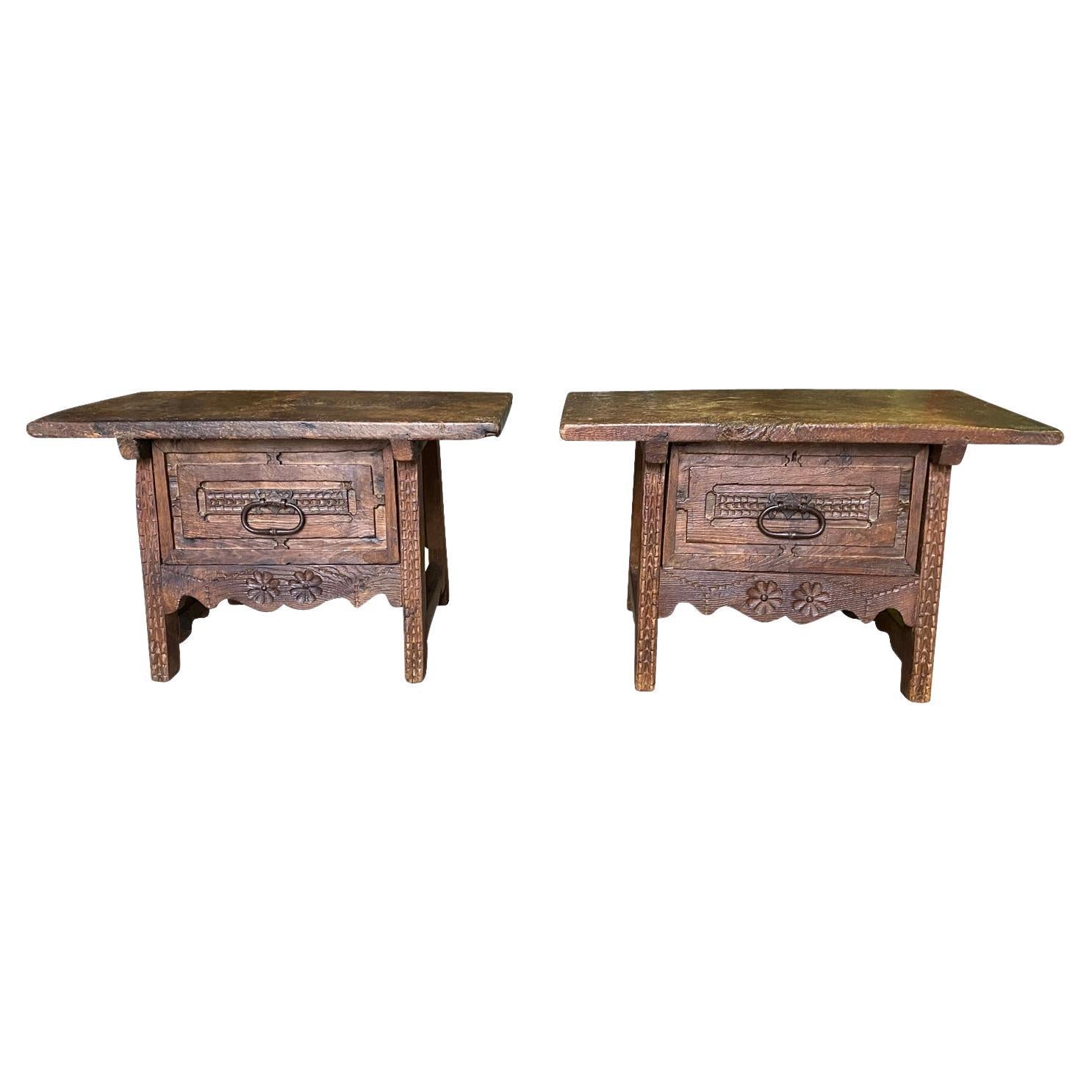 Pair Of 18th Century Catalan Side Tables For Sale