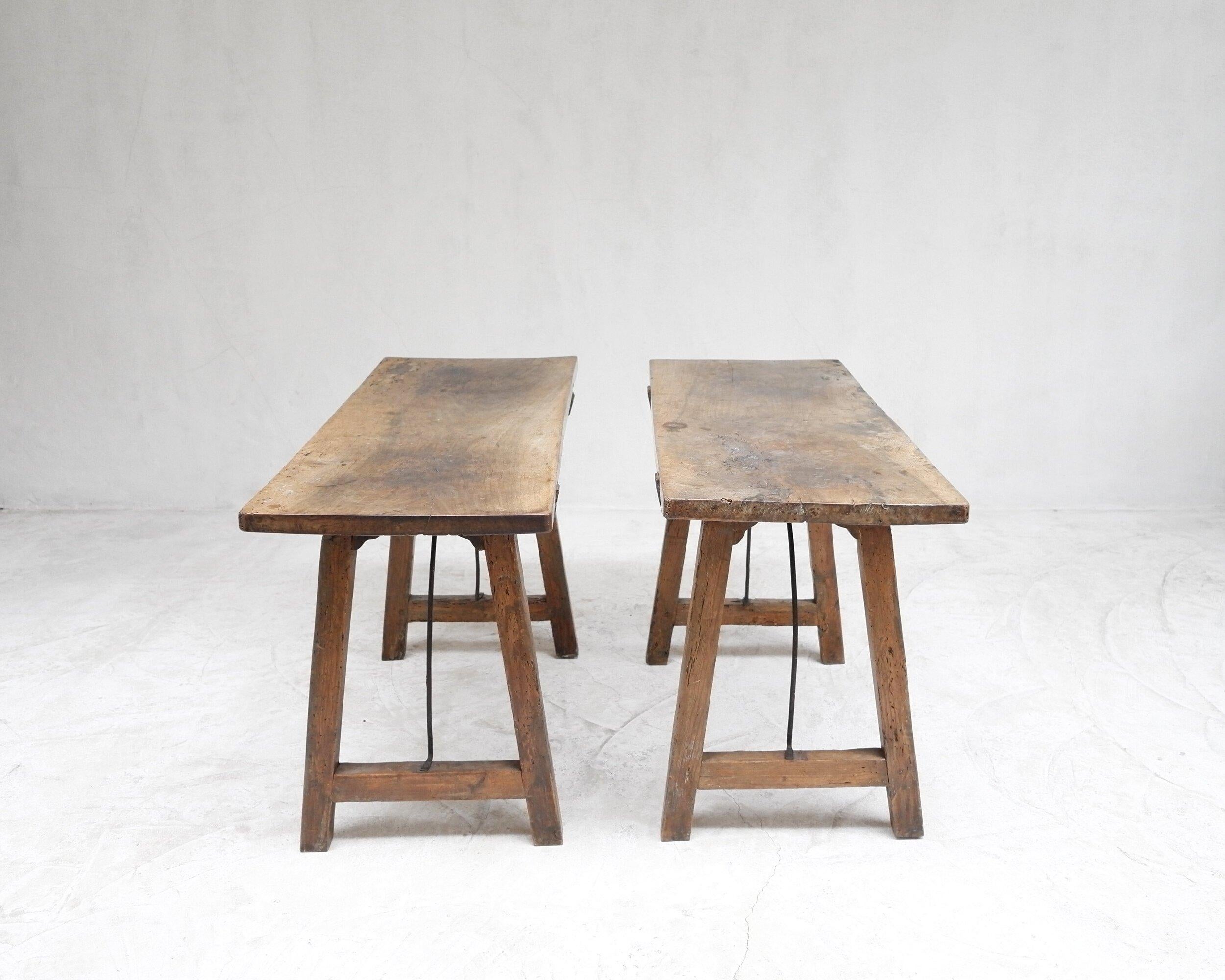 Andorran Pair of 18th Century Catalan Tables For Sale