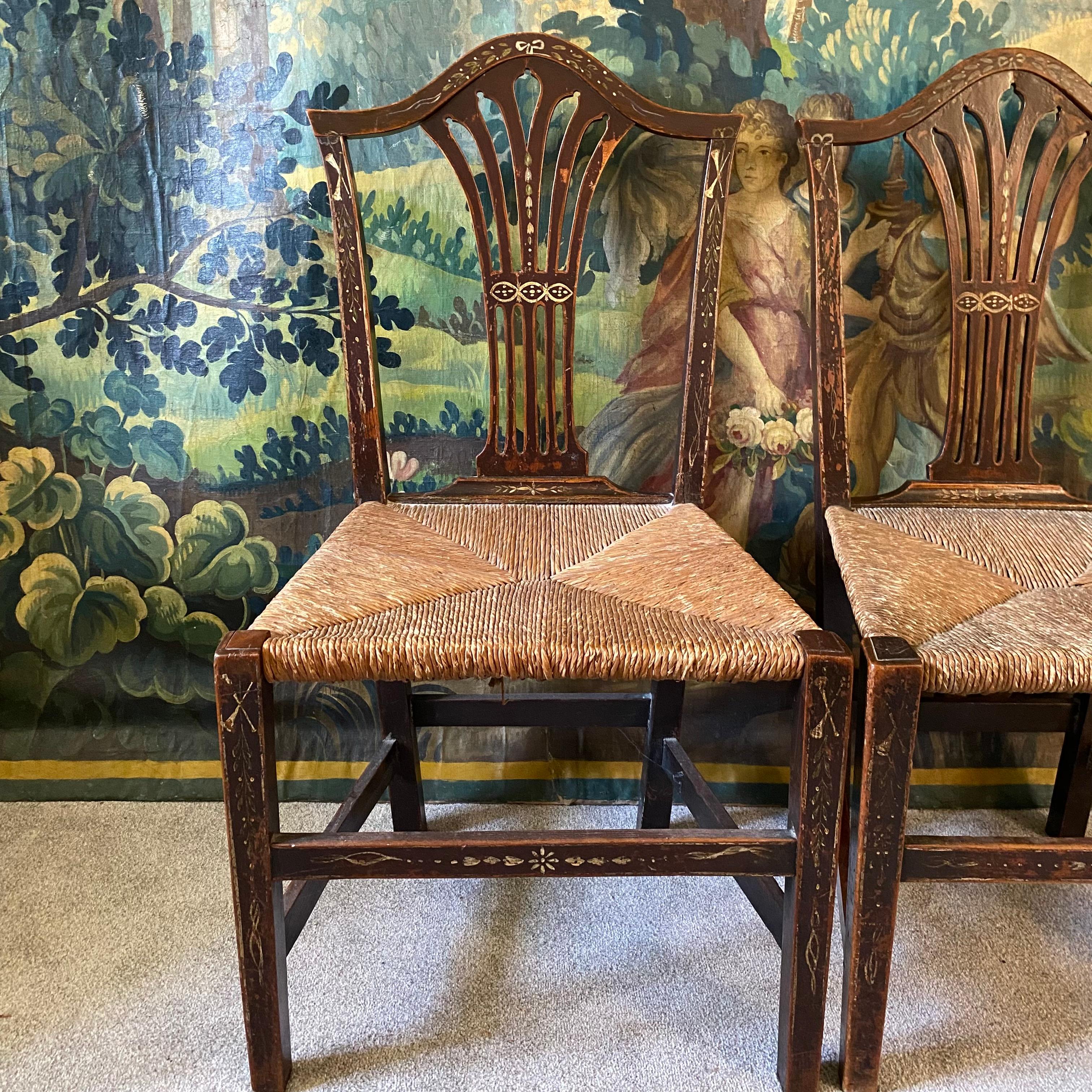 English Pair of 18th Century Chairs