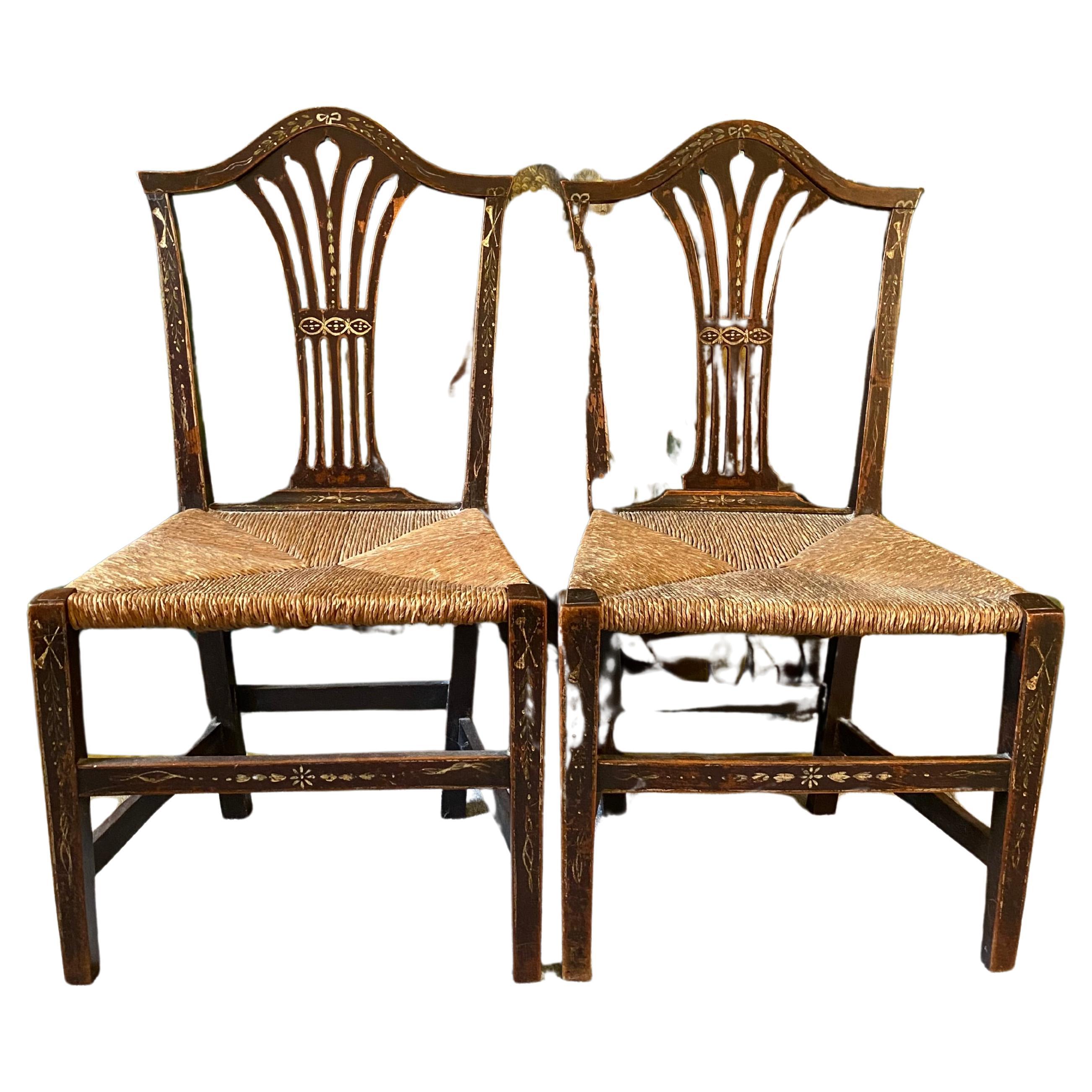 Pair of 18th Century Chairs For Sale