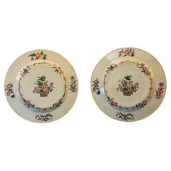 Pair of 18th Century China East India Company Porcelain Plates