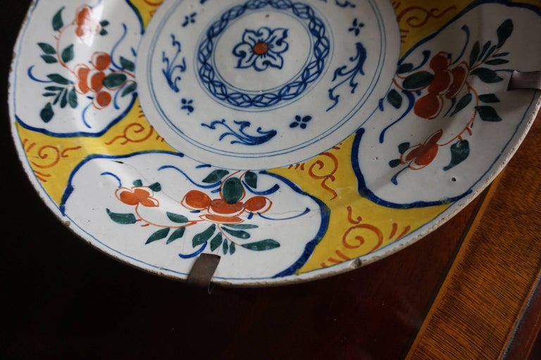 Pair of 18th Century Chinese Style Dutch Ceramic Plate Chargers with